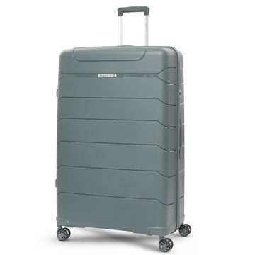 Aerolite 32” XL 144L Polypropylene (PP) Checked Luggage – Lightweight Extra Large Hard Shell Suitcase with 4 Spinner Wheels, TSA Lock & Waterproof Pocket – Green